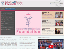Tablet Screenshot of foundation.bhs.org.au